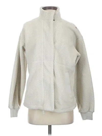 Pre-owned Mondetta Faux Fur Jacket In Ivory