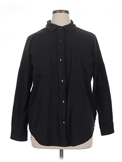 Pre-owned Mondetta Long Sleeve Blouse In Black