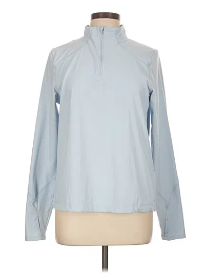 Pre-owned Mondetta Long Sleeve Blouse In Blue