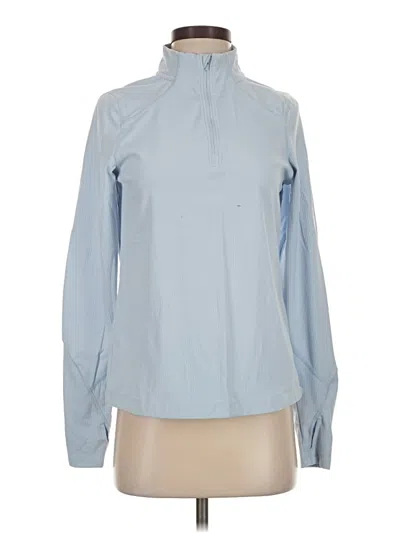 Pre-owned Mondetta Long Sleeve Blouse In Blue