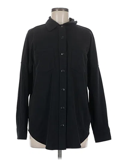 Pre-owned Mondetta Long Sleeve Button Down Shirt In Black