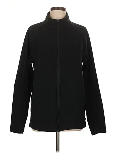 Pre-owned Mondetta Long Sleeve Top Black Mock Neckline Tops