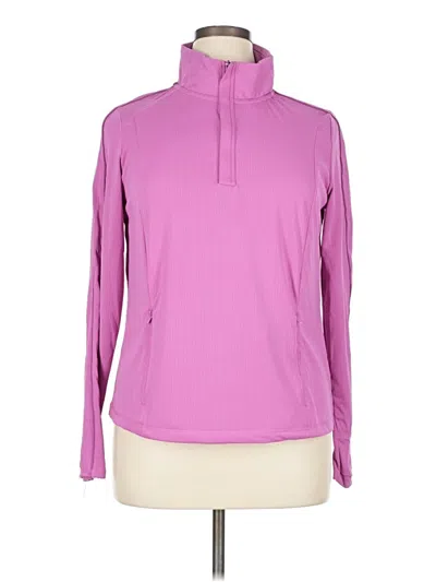 Pre-owned Mondetta Long Sleeve Top Pink Turtleneck Tops