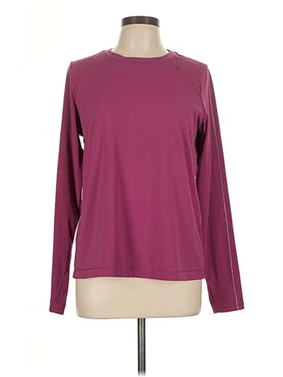 Pre-owned Mondetta Long Sleeve T-shirt In Burgundy