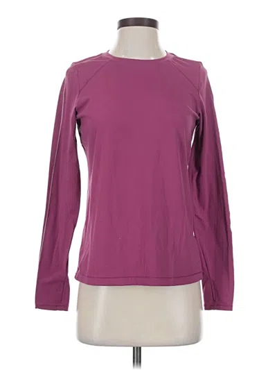 Pre-owned Mondetta Long Sleeve T-shirt In Purple