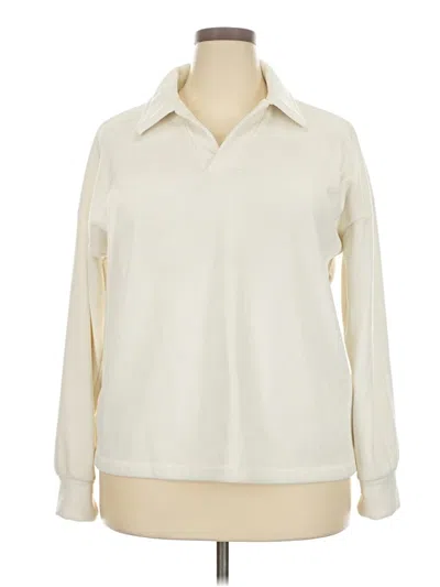 Pre-owned Mondetta Pullover Sweater In White