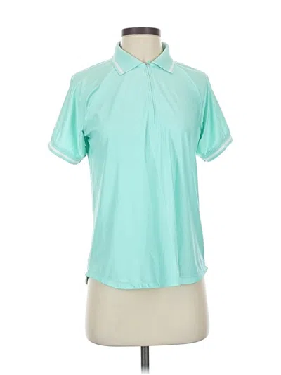 Pre-owned Mondetta Short Sleeve Blouse In Blue