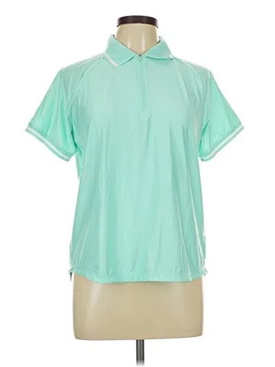 Pre-owned Mondetta Short Sleeve Blouse In Green