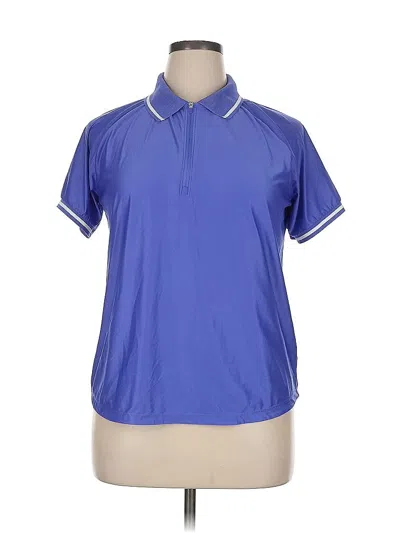 Pre-owned Mondetta Short Sleeve Polo Shirt In Blue
