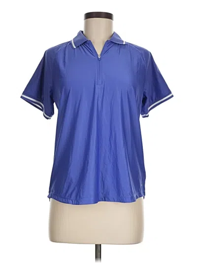 Pre-owned Mondetta Short Sleeve Polo Shirt In Blue