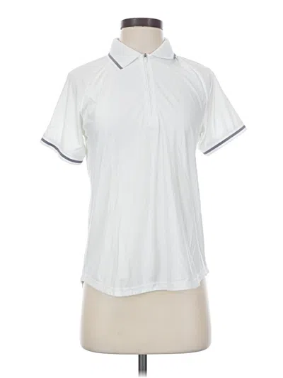 Pre-owned Mondetta Short Sleeve Polo Shirt In White