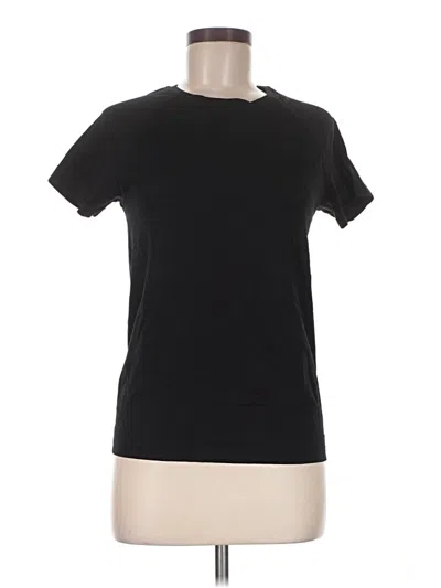 Pre-owned Mondetta Short Sleeve Top Black Crew Neck Tops