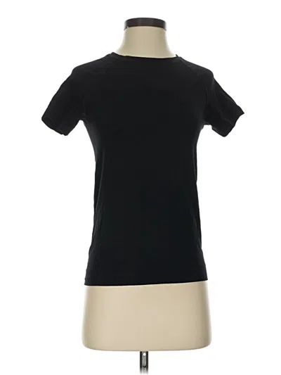 Pre-owned Mondetta Short Sleeve Turtleneck In Black