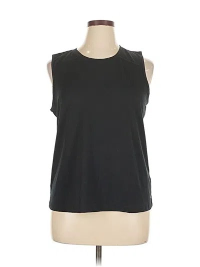 Pre-owned Mondetta Sleeveless Top Black Keyhole Neckline Tops