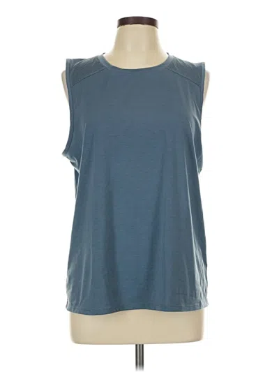 Pre-owned Mondetta Sleeveless Top Blue Boatneck Tops