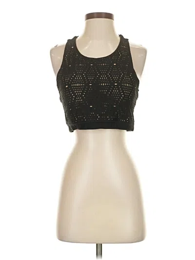 Pre-owned Mondetta Tank Top Black Halter Neckline Tops