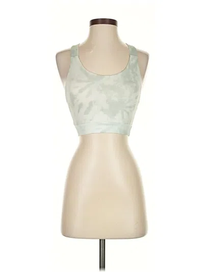 Pre-owned Mondetta Tank Top Green Halter Neckline Tops
