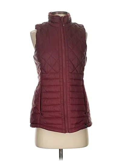 Pre-owned Mondetta Vest In Burgundy