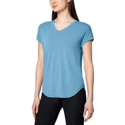 Mondetta Women's Short Sleeve Tee In Dust Blue