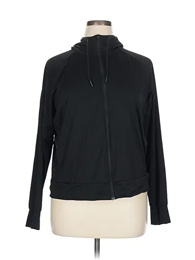Pre-owned Mondetta Zip Up Hoodie In Black