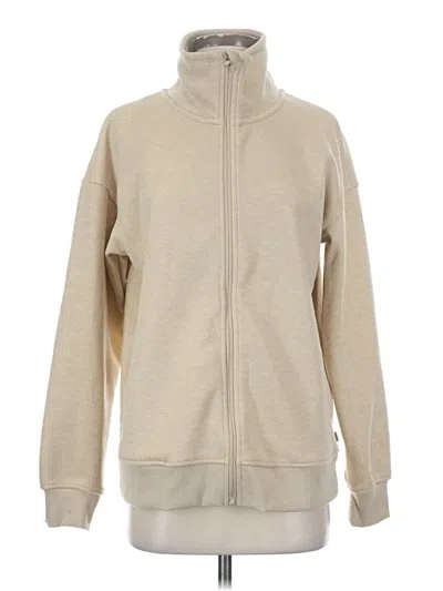 Pre-owned Mondetta Zip Up Hoodie In Brown