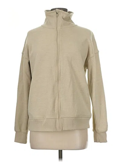 Pre-owned Mondetta Zip Up Hoodie In Brown