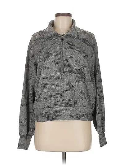Pre-owned Mondetta Zip Up Hoodie In Gray