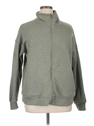 Pre-owned Mondetta Zip Up Hoodie In Gray