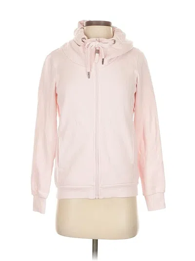 Pre-owned Mondetta Zip Up Hoodie In Pink