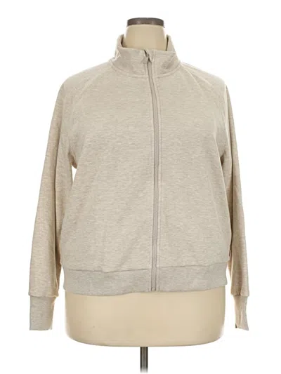 Pre-owned Mondetta Zip Up Hoodie In Tan