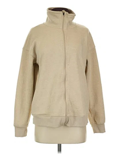 Pre-owned Mondetta Zip Up Hoodie In Tan