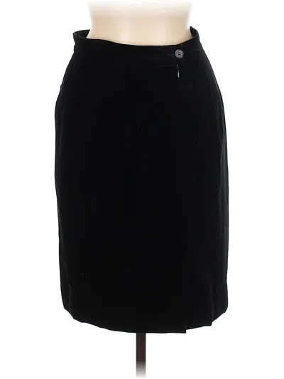 Pre-owned Mondi Faux Leather Skirt In Black