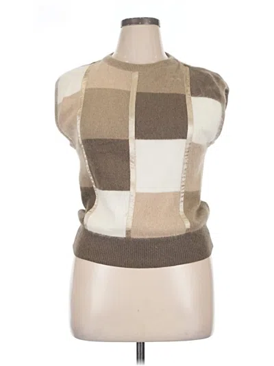 Pre-owned Mondi Sleeveless Top Brown Boatneck Tops