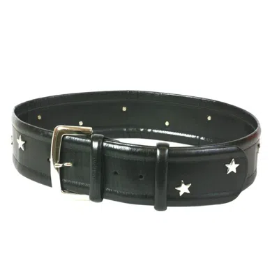 Pre-owned Mondi Star Studded Belt In Black