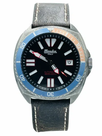 Pre-owned Mondia Pepsi Automatic Wr200m Vintage Style Watch - Made In Italy Diver