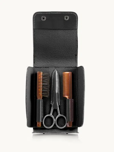 Mondial 1908 Shaving Us Beard & Moustache Care Travel Set Black