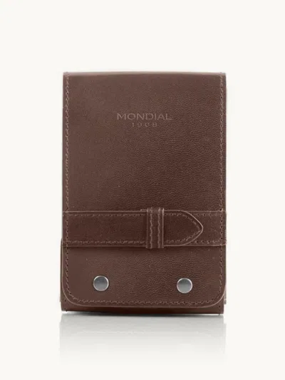 Mondial 1908 Shaving Us Beard & Moustache Care Travel Set Dark Brown