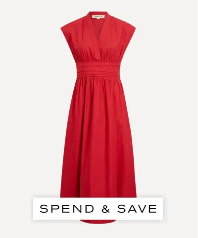Mondo Corsini Women's Georgia Rossa Cotton Poplin Dress