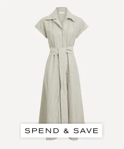 Mondo Corsini Women's Lucy White Moss Linen Weave Dress