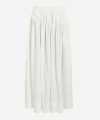 Mondo Corsini Women's Suki White Dot Cotton Skirt