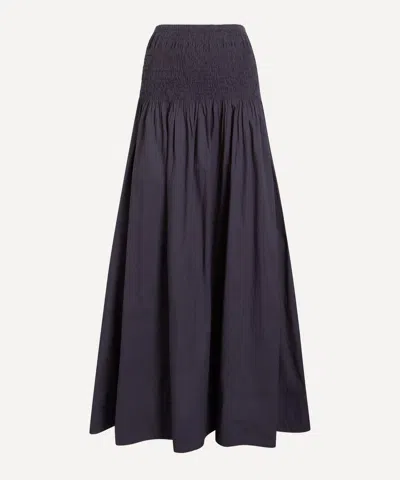 Mondo Corsini Women's Sula Midnight Cotton Skirt In Black