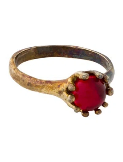 Pre-owned Mondo Mondo Glass Lush Cocktail Ring In Multi