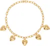Mondo Mondo Gold Heart Burn Necklace In Gold