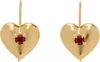 Mondo Mondo Gold Lover Earrings In 18k Gold Plated