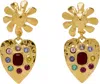 Mondo Mondo Gold Tropicana Earrings In 18k Gold Plated