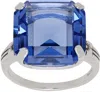 Mondo Mondo Silver & Blue Leroy Ring In Sterling Silver