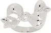 Mondo Mondo Silver Big Bow Ring In Sterling Silver