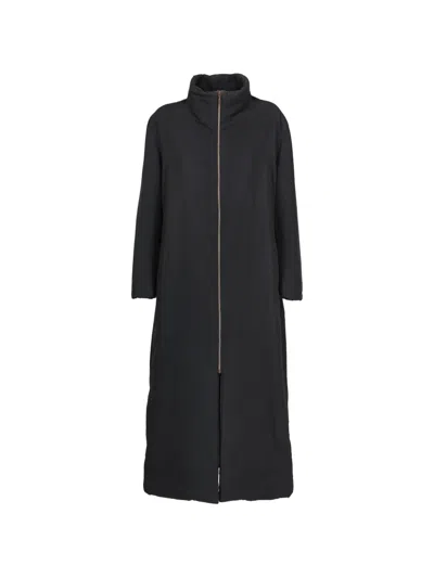 Pre-owned Mondrian Zip-up Coat In Black