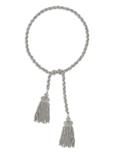 Pre-owned Monet 1970s Damita Chain Necklace In Silver