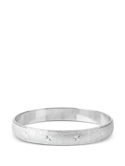 Pre-owned Monet 1970s Star-pattern Bracelet In Silver